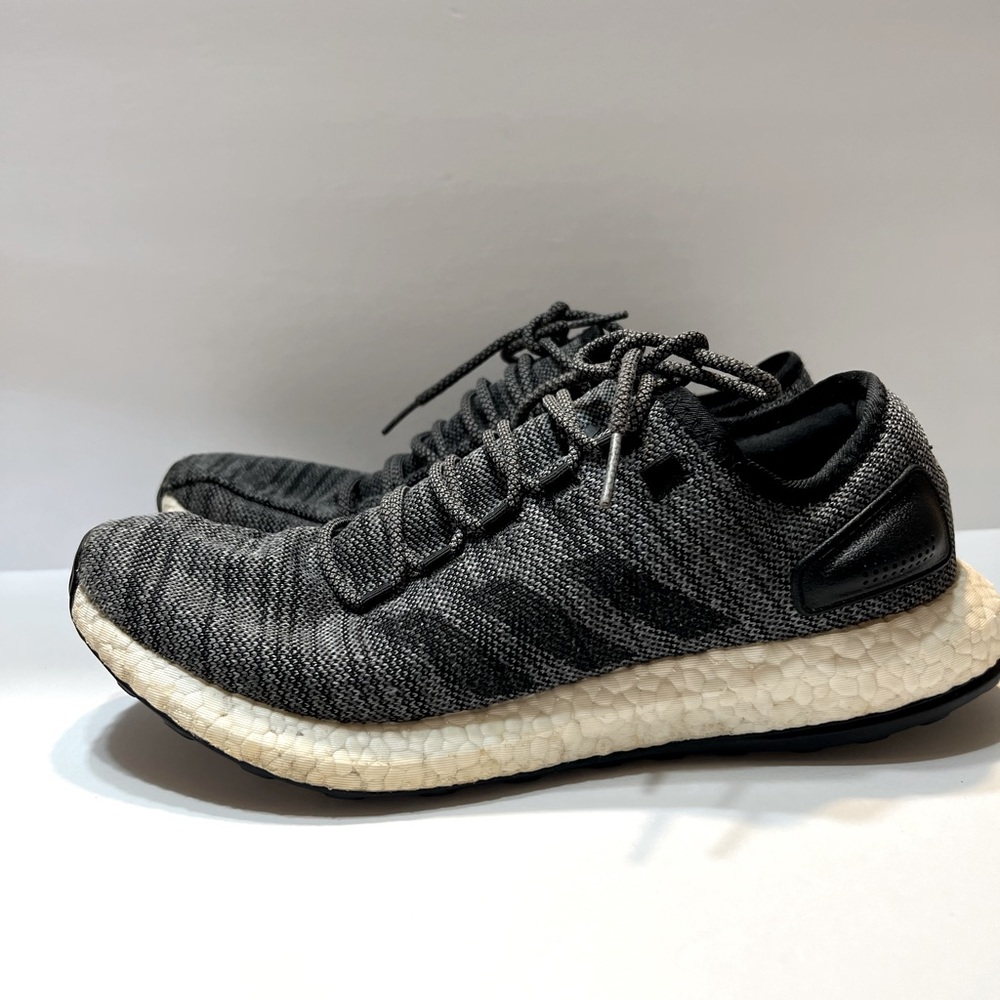 ADIDAS PURÉ BOOST, blend of black and grey Primeknit, pre owned